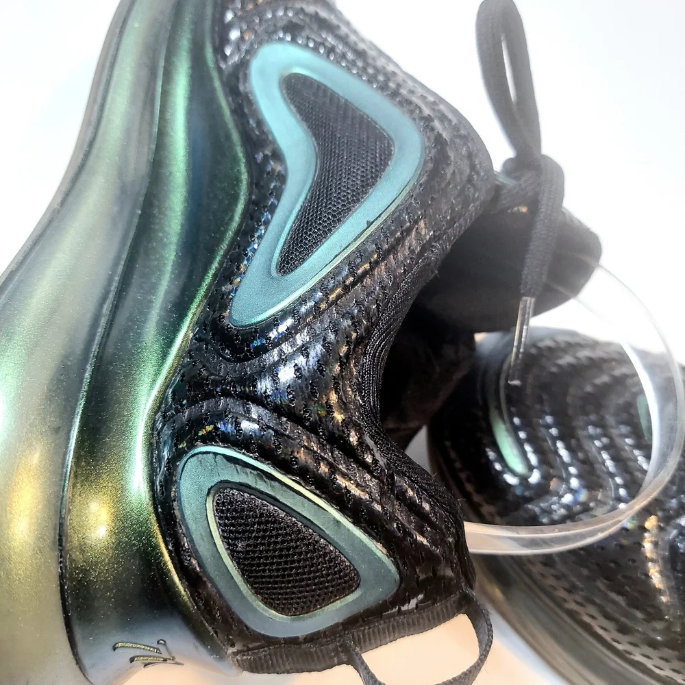 Women's Nike Air Max 720 Iridescent Black Green Sneakers